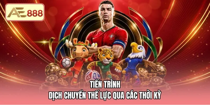 Tiến trình chuyển dịch thế lực cùng các triều đại bóng đá